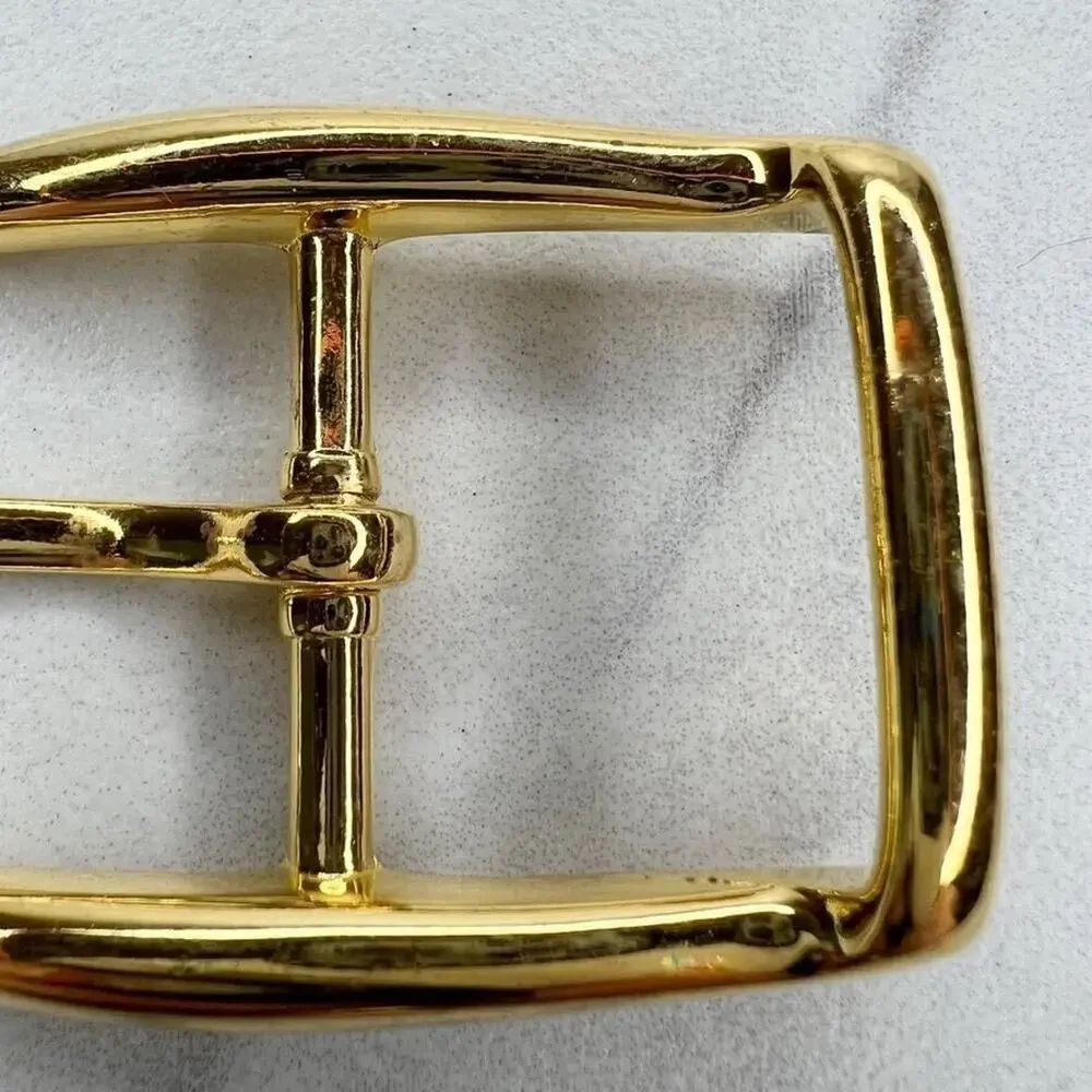Vintage Gold Tone Simple Basic Belt Buckle for up to 1 Inch Belt